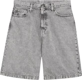 Carhartt Work in Progress Landon Short - Heren - Denim shorts - Grijs - W33 - Katoen - Korte Broeken