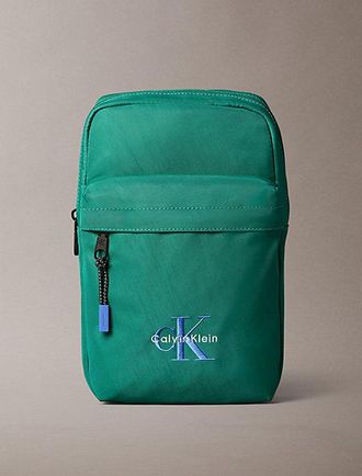 Calvin Klein Bolsa bandolera de nailon con logo distintivo