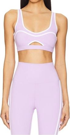 Beach Riot Moxie Sports Bra In Lavender