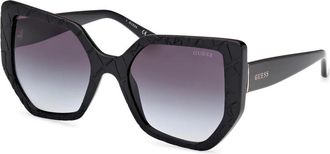 Guess Stijlvolle Zonnebril - Dames - Zonnebrillen - Zwart - 55 MM - Accessoires