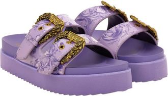 Versace Jeans Couture Beach Sandal - Dames - Sandalen - Paars - 39 EU - Schoenen