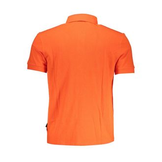 Napapijri Contrast Detail Polo Shirt - Orange