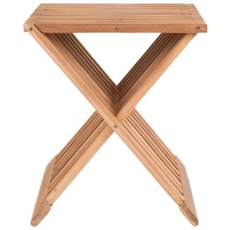 Moloo Taburete de teca maciza reciclada de 40x35 cm