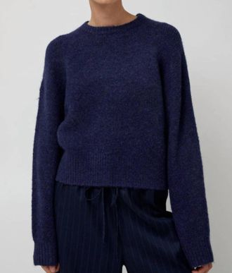No.6 Store Henry Knit Sweater In Ocean Blue