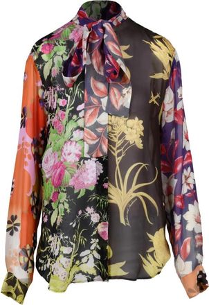 Moschino Camica in voile - Dames - Overhemden - Veelkleurig - L - Overhemden