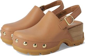 Sorel RoamN Clogtm Rvt Womens Slippers Tawny Buff/Gum : 10.5 B - Medium, Leather