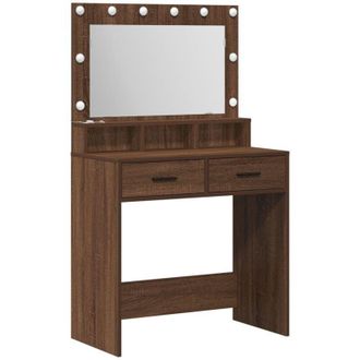 vidaXL Vidaxl - Dressing Table Brown Oak 79 x 41 x 135 cm Engineered wood
