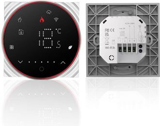 OEM Termostato Inteligente Tuya Wifi Con Control Por Voz, 5a, Digital, Con Control De Temperatura Y Luz Regulable De Color Inteligente, Compatible Con Agu