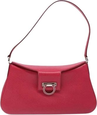 Ferragamo Pre-owned Shoulder Bags, female, Pink, Size: ONE SIZE Pre-owned Shoulder Bag