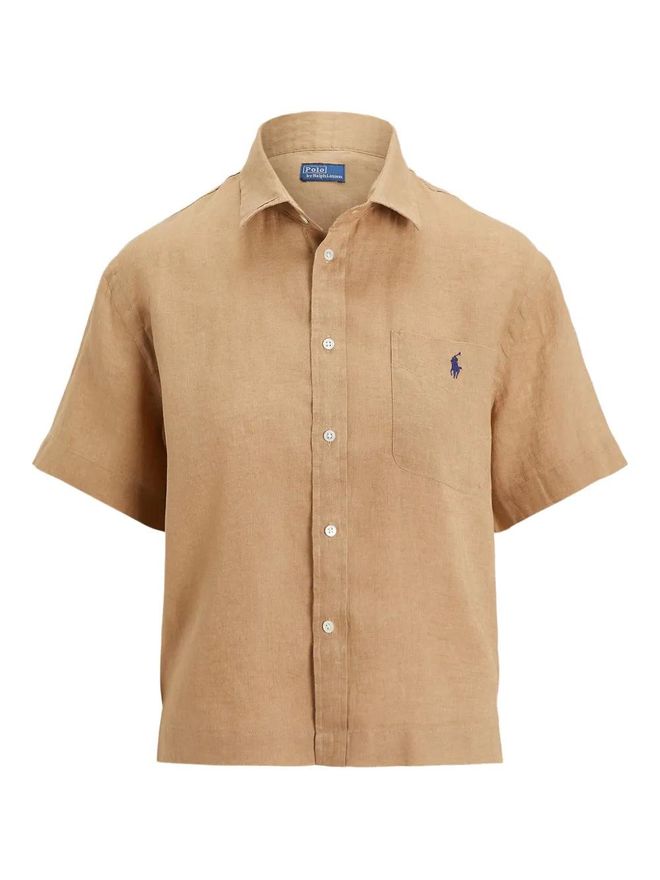 Polo Ralph Lauren chemise en lin à manches courtes Tons neutres