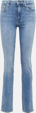 7 For All Mankind Kimmie mid-rise slim-leg jeans