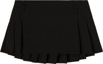 AMBUSH pleated virgin-wool miniskirt - women - Virgin Wool - 42 - Black