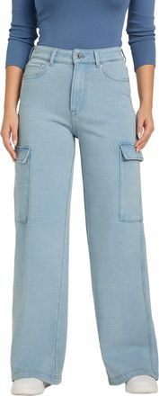 Guess Angelique High-Rise Wide Leg Cargo Jeans