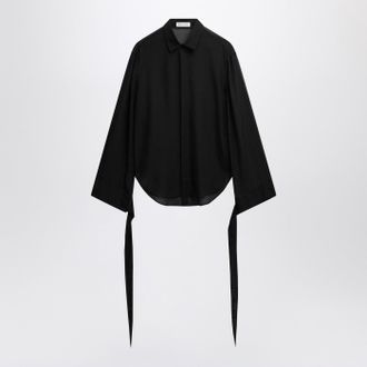 Frankie Shop Sheer Chiffon Blouse With Ties