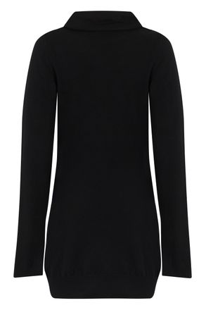 The Attico Wool-Cashmere Blend Dress - Black