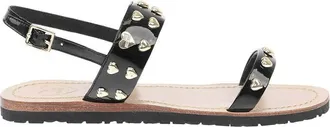 Moschino Black Studded Sandals