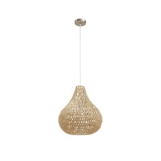Lindby L&aacute;mpara Colgante miryam En Marr&oacute;n De Madera - Lindby
