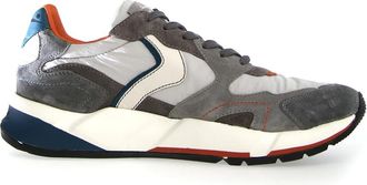 Voile Blanche Grijze Sneakers voor Stijlvol Comfort - Heren - Sneakers - Grijs - 45 EU - Su&egrave;de - Schoenen