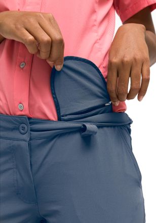 Maier Sports Inara slim zip Damen Wanderhose, zipp-off Outdoor-Hose, 4 Taschen, Slim Fit