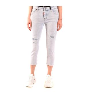 Dsquared2 Dames, Jeans, Blauw, Maat: XS Katoen