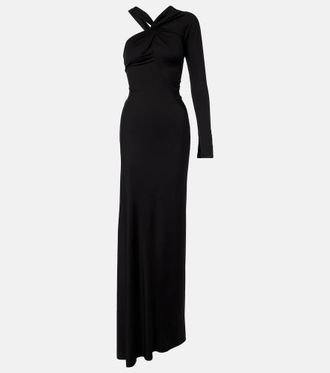 Victoria Beckham Ruched one-shoulder maxi dress