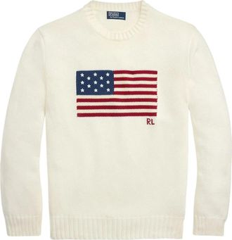 Polo Ralph Lauren Pullover - Heren - Ronde hals truien - Wit - XL - Truien & Vesten