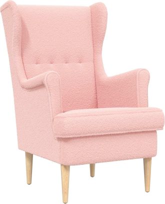 vidaXL Sill&oacute;n Rosa Boucl&eacute; Vidaxl