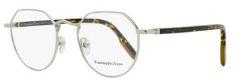 Ermenegildo Zegna Mens Geometric Vicuna Eyeglasses EZ5238 016 Palladium/Tortoise 50mm