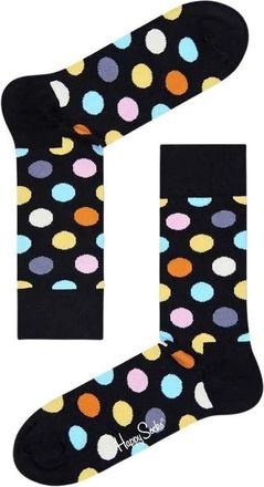 Happy Socks Ondergoed, Heren, Zwart, S, Katoen, Veelkleurige Stippen Katoenen Sokken