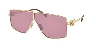 Miu Miu MU51ZS ZVN50D Womens Sunglasses Gold Size 69