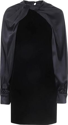 Max Mara Korte Zarelia Jurk - Dames - Korte kleedjes - Zwart - 2XS - Polyester - Kleedjes