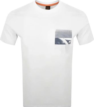 HUGO BOSS T-shirt met grafische print - Wit