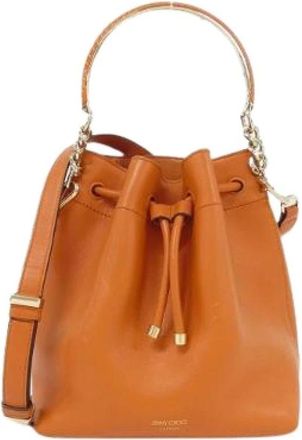 Jimmy Choo London Pre-owned Bucket Bags, female, Orange, Size: ONE SIZE Pre-owned Bucket Bag