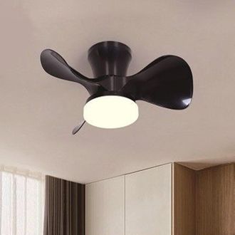 Trade Shop Trade Shop - Lampadario Plafoniera Ventilatore Da Soffitto Led Ip20 Luce 3000-6500k Nero 42293