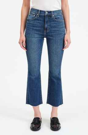 Daze Shy Girl High Waist Crop Flare Jeans in Influencer at Nordstrom, Size 25