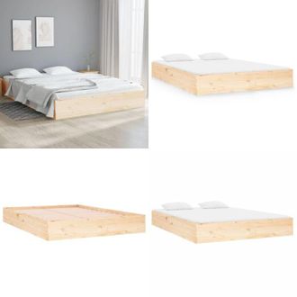 vidaXL Giroletto in Legno Massello 120x190 cm Small Double - Letto in legno - Letto con doghe