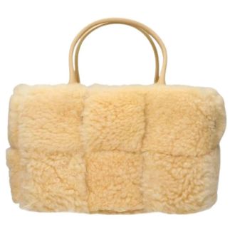 Bottega Veneta Pre-owned Handbags, female, Yellow, Size: ONE SIZE Pre-owned Vintage Tote Bag