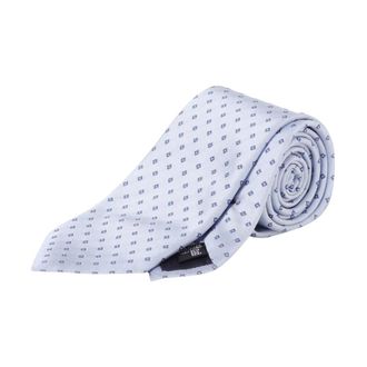 Emporio Armani Accessoires, Heren, Blauw, ONE Size, Luxe Zijden Gestreepte Stropdas