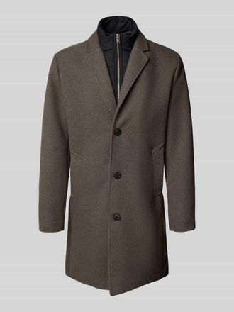 Lindbergh Lindbergh Mantel mit Reverskragen in Stein, Gr&ouml;&szlig;e XXL