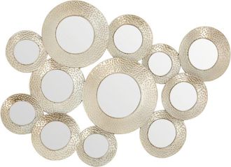 Premier Housewares Marcia Hammered Silver Wall Mirror