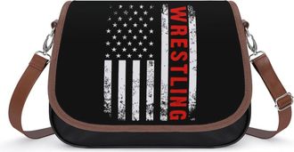 Generic Wrestling Flag Fashion Womens Crossbody Bags Novelty Handbag Shoulder Bag Purse