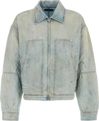 Amiri Denim Werkjas - Heren - Spijkerjassen - Blauw - XL - Denim - Jassen