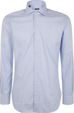 Barba Nekshirt - Heren - Zakelijke Overhemden - Blauw - L - Overhemden