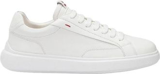 Peuterey Witte leren veterschoenen - Heren - Sneakers - Wit - 45 EU - Su&egrave;de - Schoenen