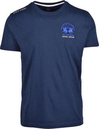 La Martina T-shirts - Heren - T-shirts - Blauw - 2XL - Katoen - Tops