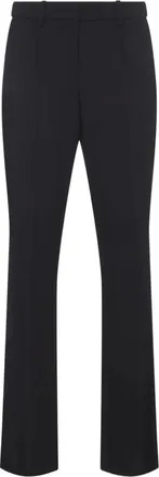 Balenciaga Broeken, Dames, Zwart, XS, Leer, Slim Tailored Pants