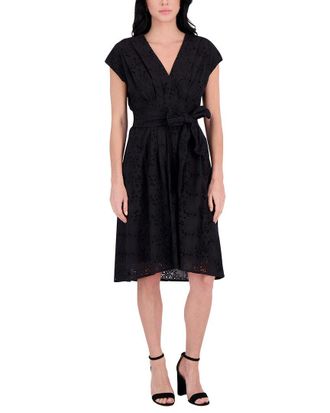 Kensie Embroidered Midi Dress