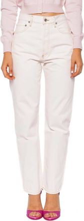 A Gold E Mid Rise Straight Leg Jean In Cosmos