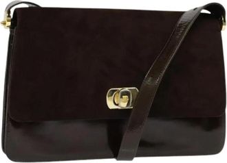 Bally Pre-owned Su&egrave;de Schoudertas - Dames - Vintage Schoudertas - Bruin - ONE Size - Su&egrave;de - Vintage