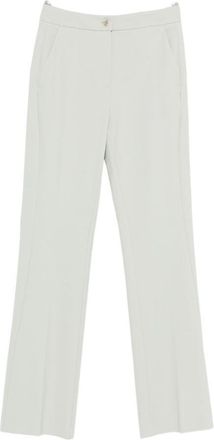 Pinko Grey Straight-Leg Elegant Trousers